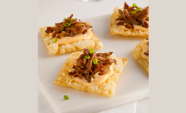 Bouchees D Effiloche De Veau Du Quebec A La Japonaise