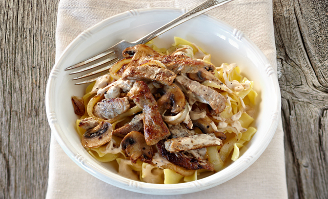Lanieres De Veau Du Quebec Stroganoff
