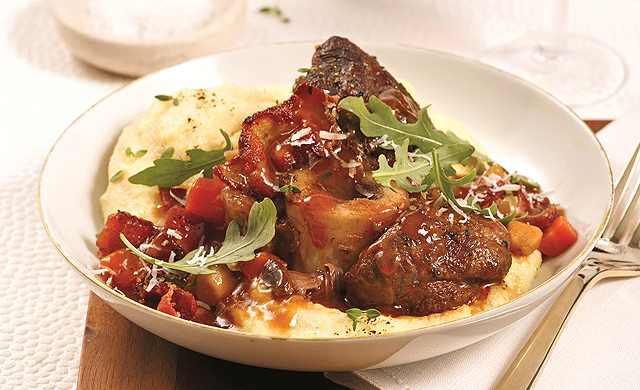 Osso Buco De Veau Du Quebec A La Biere Noire Et Au Bacon