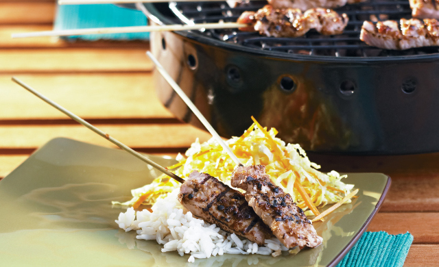 Satay De Veau Du Quebec Sauce Aux Arachides