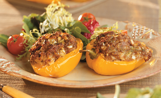 Poivrons Farcis Au Veau Du Quebec