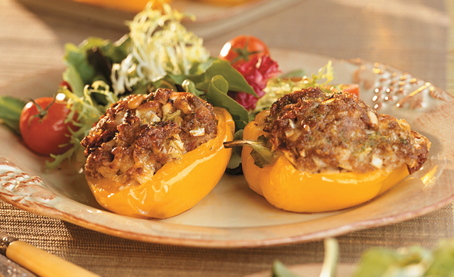 Poivrons Farcis Au Veau Du Quebec