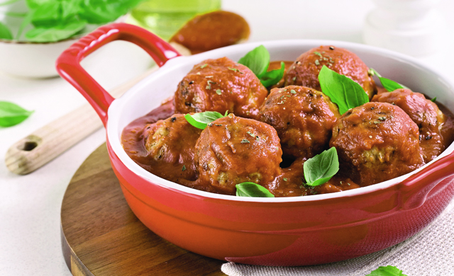 Boulettes De Veau Du Quebec En Sauce Tomate Et Basilic Frais 130