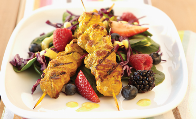 Salade Repas De Veau Du Quebec Au Curcuma Et Aux Petits Fruits 068