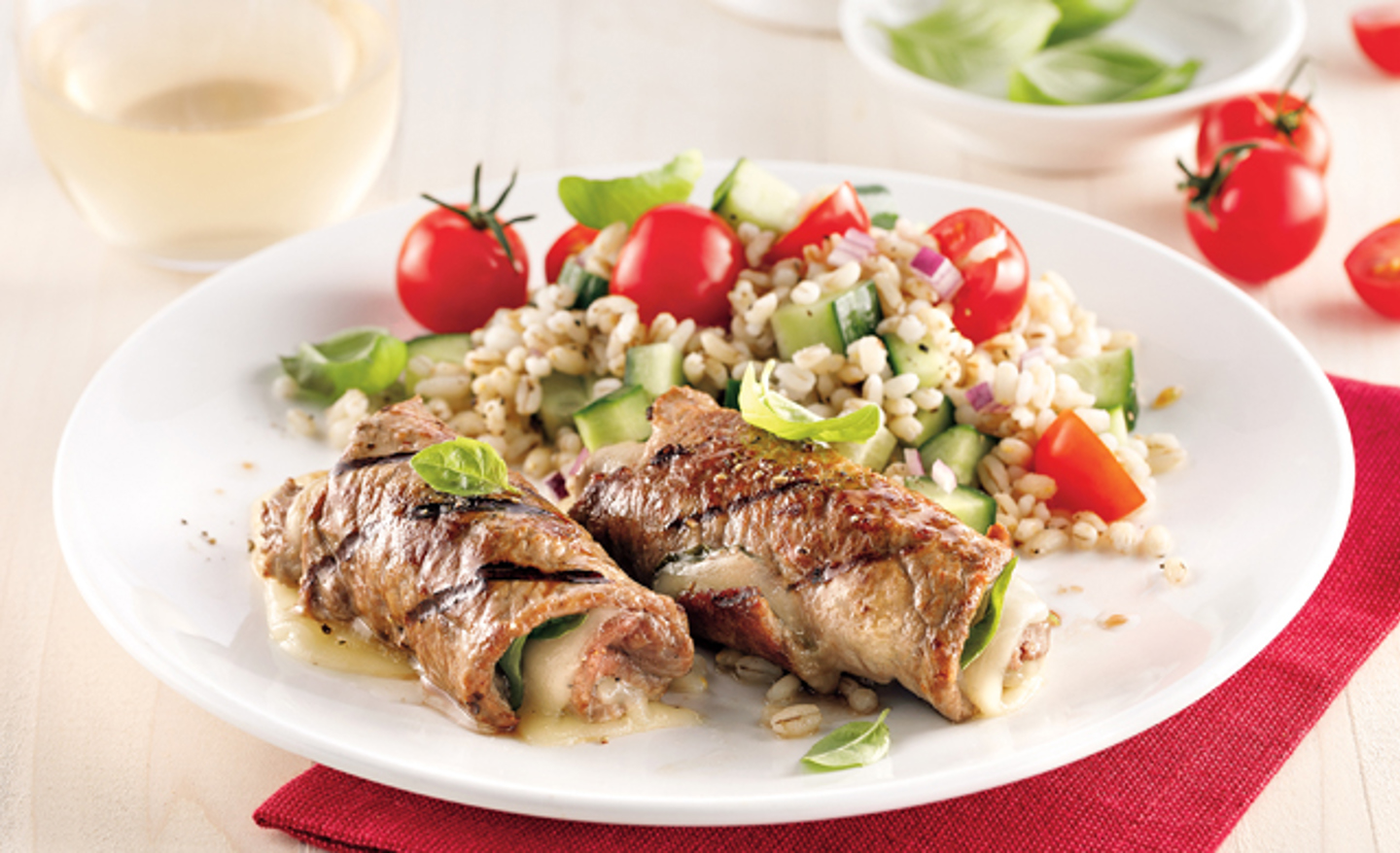 Roulades De Veau Du Quebec Au Fromage Et Basilic