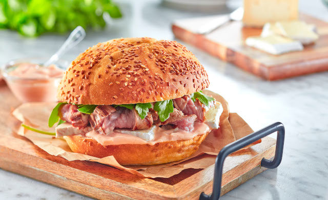 Sandwichs A La Bavette De Veau Du Quebec Marinee