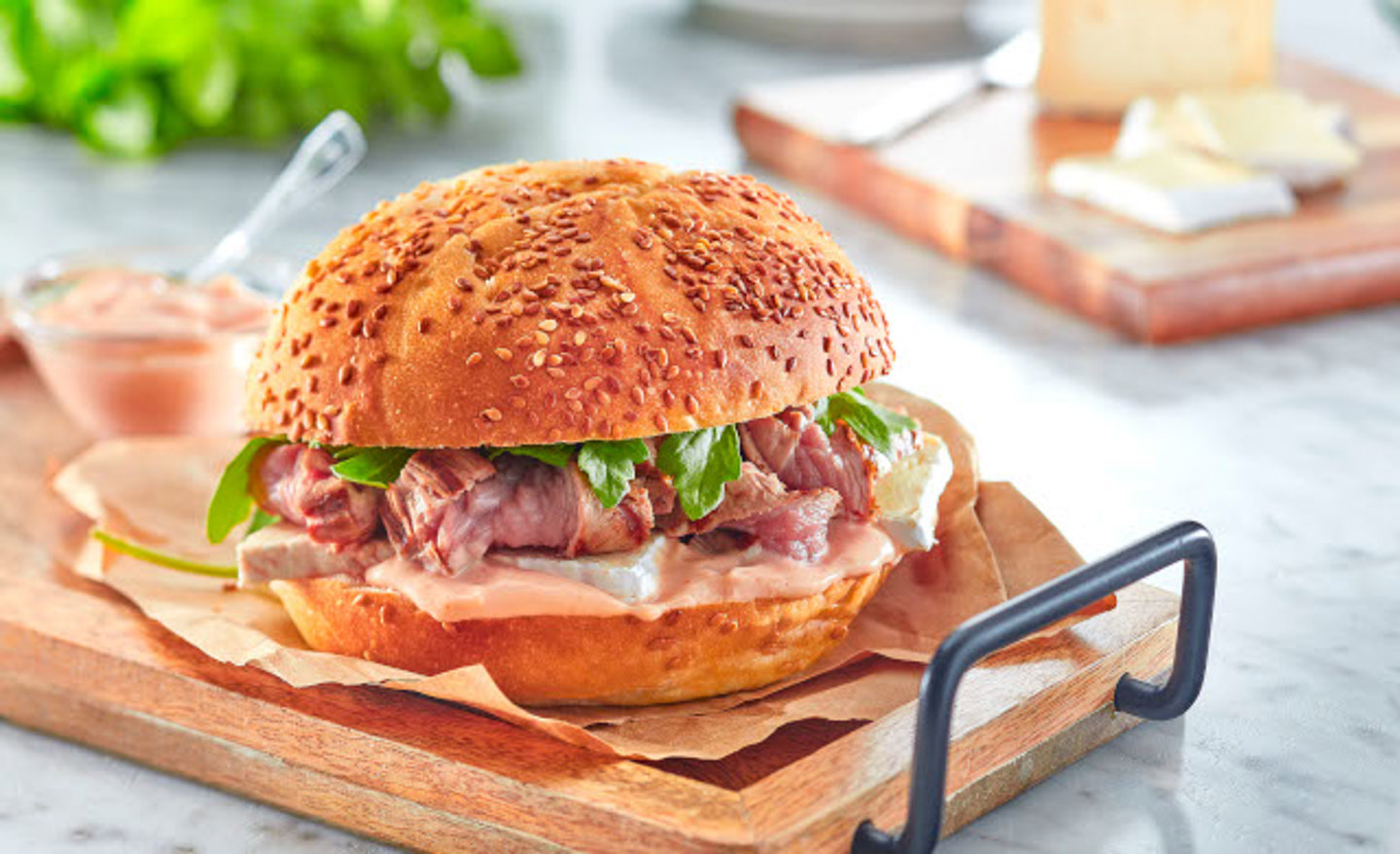 Sandwichs A La Bavette De Veau Du Quebec Marinee