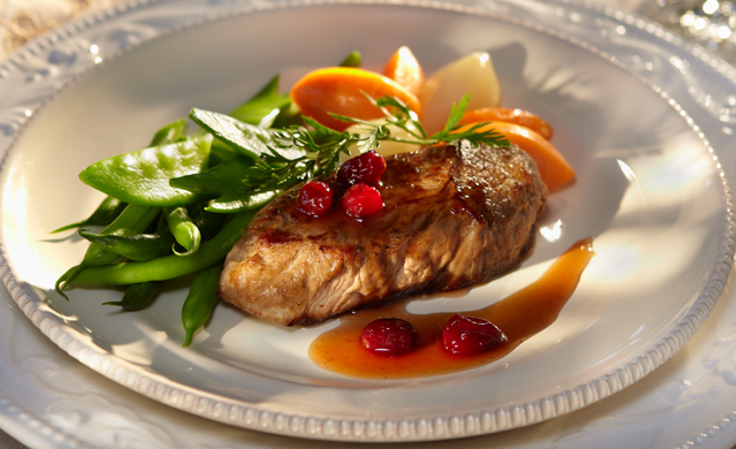 Paves De Veau Du Quebec Sauce Aux Canneberges Confites A L Erable