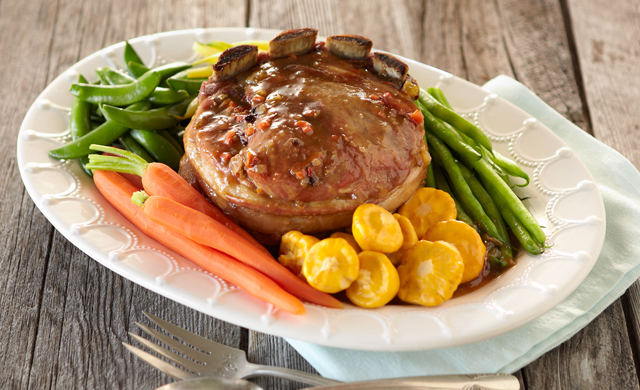 Roti De Cotes Croisees De Veau Du Quebec Braise A L Erable Et Au Curry