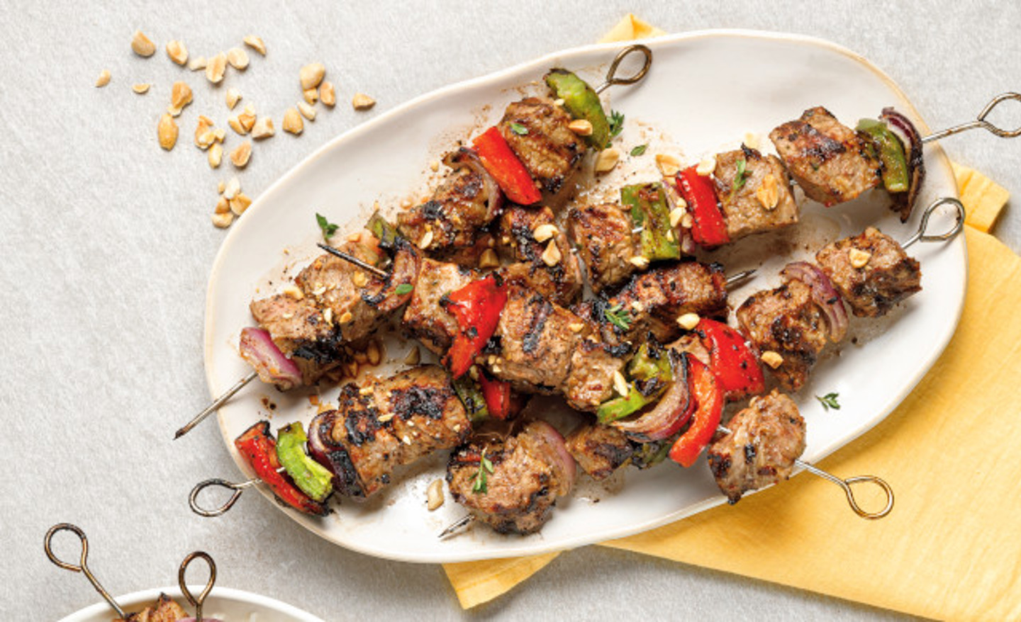Brochettes De Veau Aux Arachides