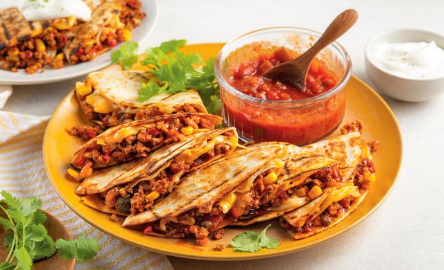 Ground veal quesadillas | Quebec Veal