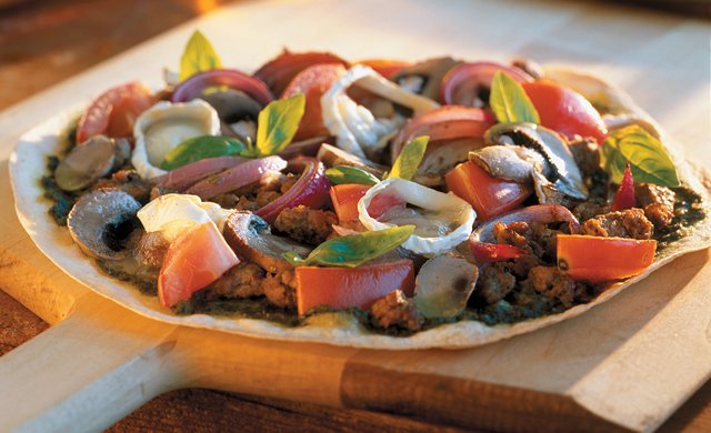 Pizza Express Au Veau Du Quebec Chevre Et Pesto