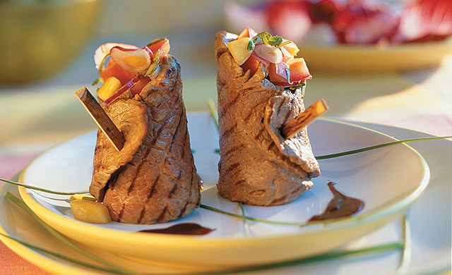 Escalopes De Veau Du Quebec Epicees A La Salsa A La Mangue