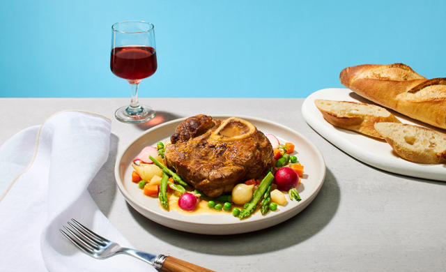 Osso Buco De Veau Aux Petits Legumes Printaniers Et A La Sauge_223